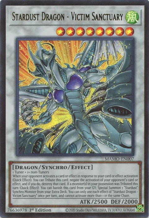 Stardust Dragon - Victim Sanctuary MAMO-EN007 Yu-Gi-Oh card from Magnificent Monsters