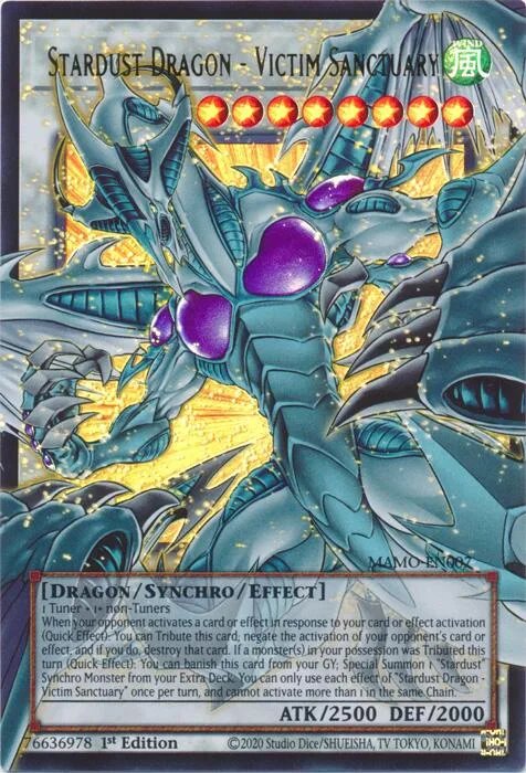 Stardust Dragon - Victim Sanctuary Extended Art MAMO-EN007 Yu-Gi-Oh card from Magnificent Monsters