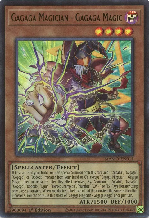 Gagaga Magician - Gagaga Magic MAMO-EN011 Yu-Gi-Oh card from Magnificent Monsters
