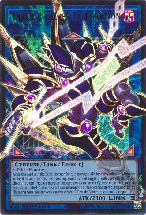Decode Talker Integration Extended Art MAMO-EN016 Yu-Gi-Oh card from Magnificent Monsters