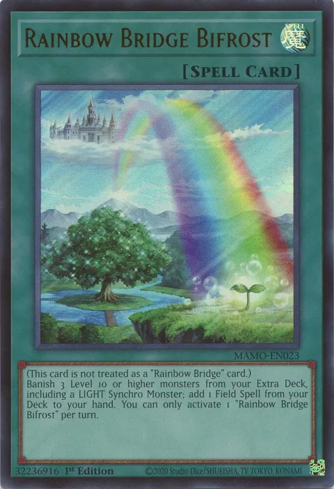 Rainbow Bridge Bifrost MAMO-EN023 Yu-Gi-Oh card from Magnificent Monsters