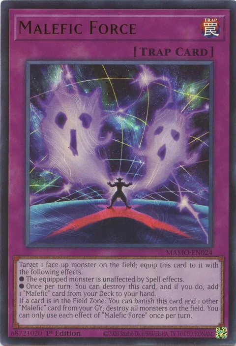 Malefic Force MAMO-EN024 Yu-Gi-Oh card from Magnificent Monsters