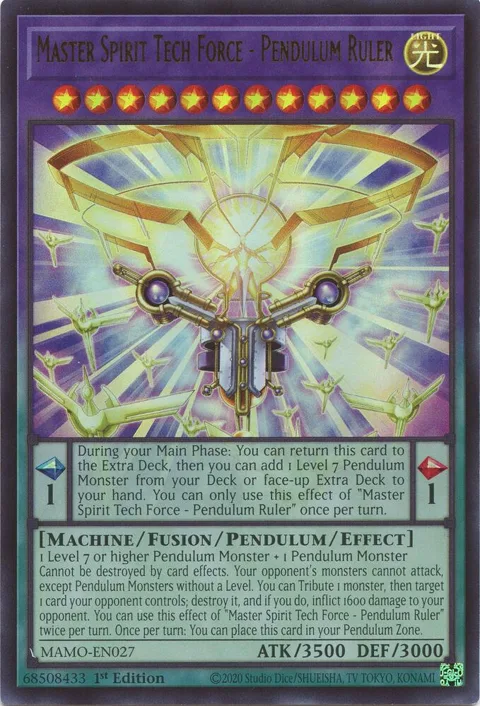 Master Spirit Tech Force - Pendulum Ruler MAMO-EN027 Yu-Gi-Oh card from Magnificent Monsters
