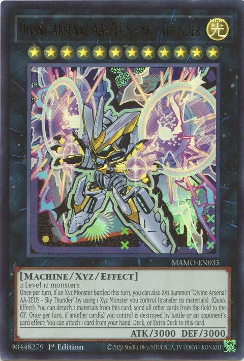 Divine Arsenal AA-ZEUS - Sky Thunder MAMO-EN035 Yu-Gi-Oh card from Magnificent Monsters
