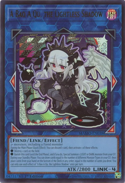 A Bao A Qu, the Lightless Shadow MAMO-EN038 Yu-Gi-Oh card from Magnificent Monsters