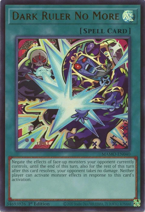 Dark Ruler No More MAMO-EN040 Yu-Gi-Oh card from Magnificent Monsters