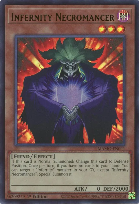 Infernity Necromancer MAMO-EN041 Yu-Gi-Oh card from Magnificent Monsters