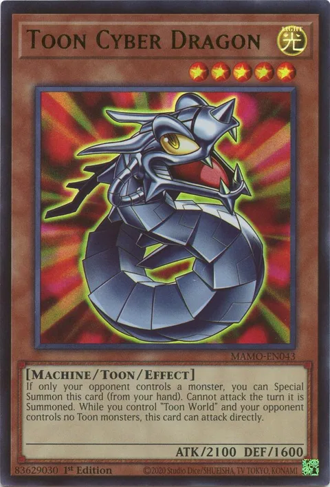Toon Cyber Dragon MAMO-EN043 Yu-Gi-Oh card from Magnificent Monsters