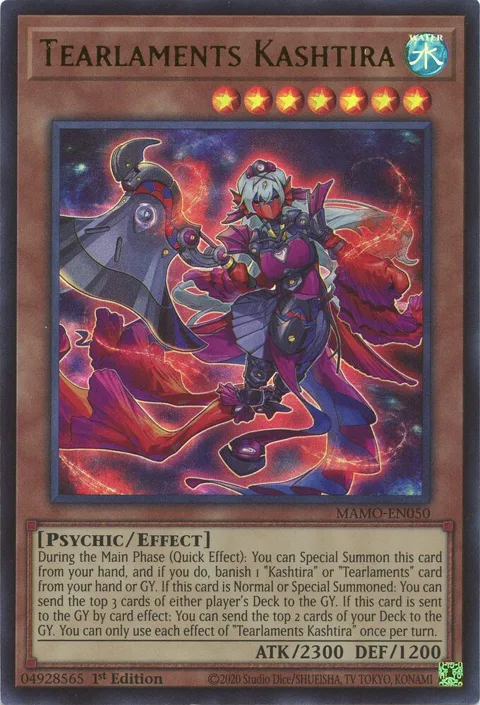 Tearlaments Kashtira MAMO-EN050 Yu-Gi-Oh card from Magnificent Monsters