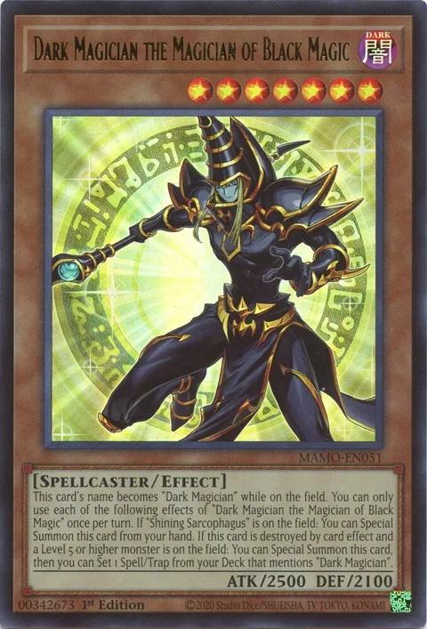 Dark Magician the Magician of Black Magic MAMO-EN051 Yu-Gi-Oh card from Magnificent Monsters