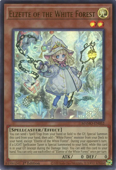 Elzette of the White Forest MAMO-EN052 Yu-Gi-Oh card from Magnificent Monsters