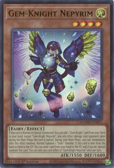 Gem-Knight Nepyrim MAMO-EN057 Yu-Gi-Oh card from Magnificent Monsters