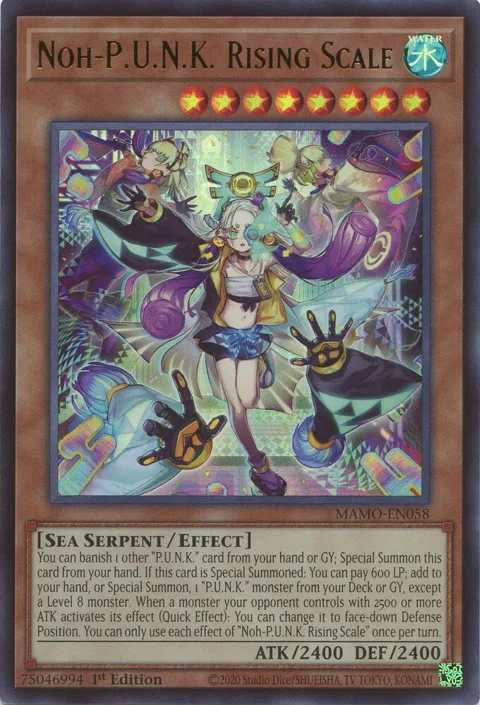 Noh-P.U.N.K. Rising Scale MAMO-EN058 Yu-Gi-Oh card from Magnificent Monsters