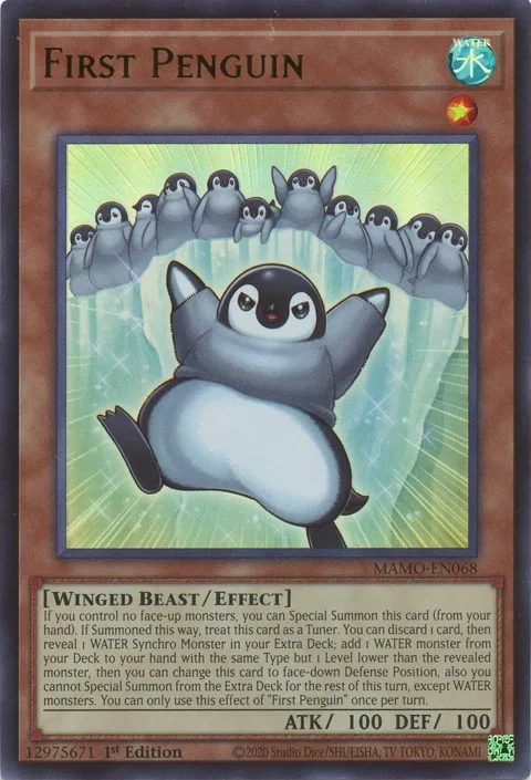 First Penguin MAMO-EN068 Yu-Gi-Oh card from Magnificent Monsters