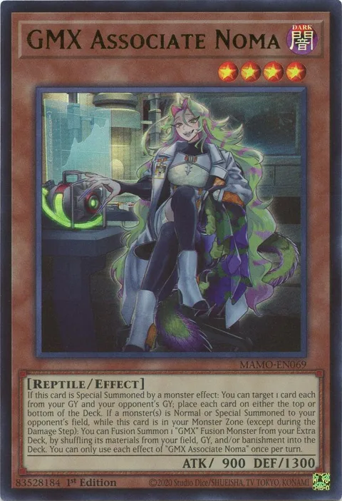GMX Associate Noma MAMO-EN069 Yu-Gi-Oh card from Magnificent Monsters