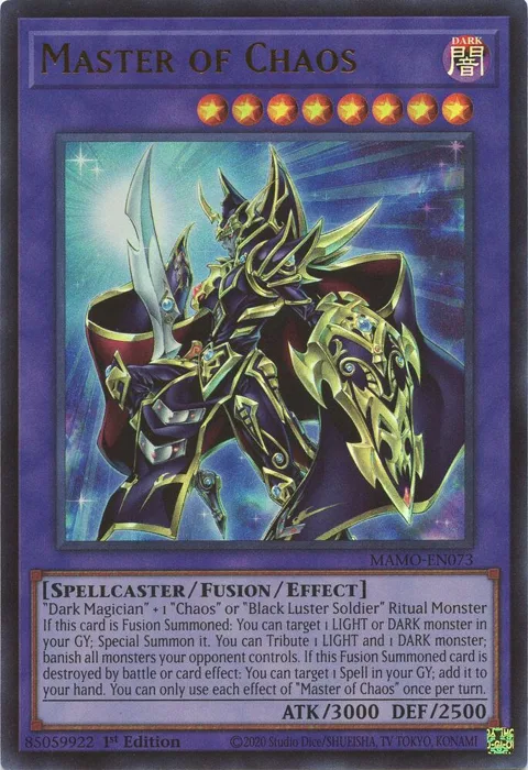 Master of Chaos MAMO-EN073 Yu-Gi-Oh card from Magnificent Monsters