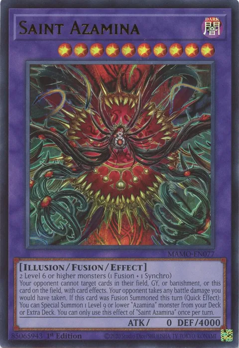 Saint Azamina MAMO-EN077 Yu-Gi-Oh card from Magnificent Monsters