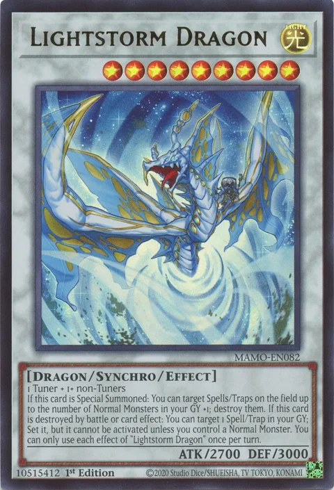 Lightstorm Dragon MAMO-EN082 Yu-Gi-Oh card from Magnificent Monsters