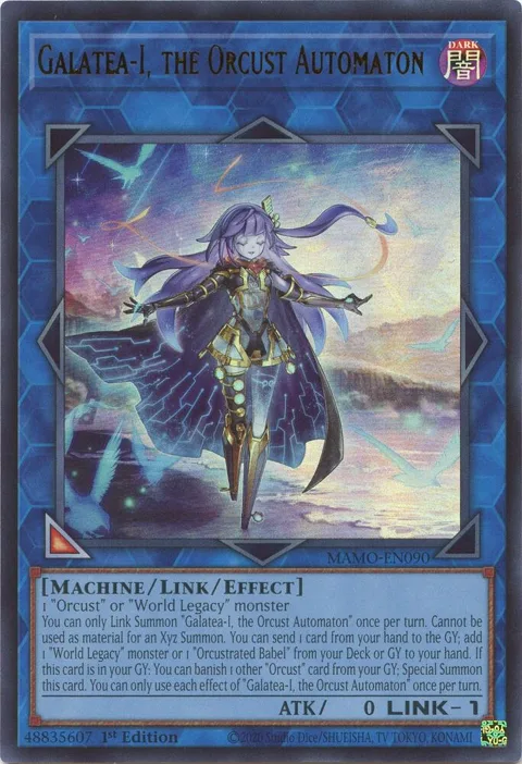 Galatea-I, the Orcust Automaton MAMO-EN090 Yu-Gi-Oh card from Magnificent Monsters