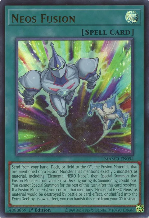 Neos Fusion MAMO-EN094 Yu-Gi-Oh card from Magnificent Monsters