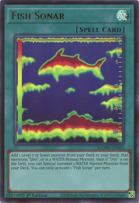 Fish Sonar MAMO-EN095 Yu-Gi-Oh card from Magnificent Monsters