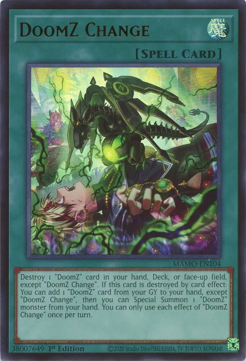 DoomZ Change MAMO-EN104 Yu-Gi-Oh card from Magnificent Monsters