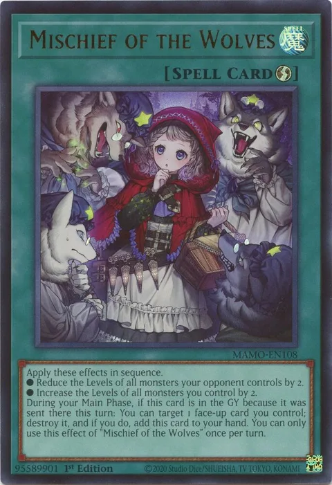 Mischief of the Wolves MAMO-EN108 Yu-Gi-Oh card from Magnificent Monsters