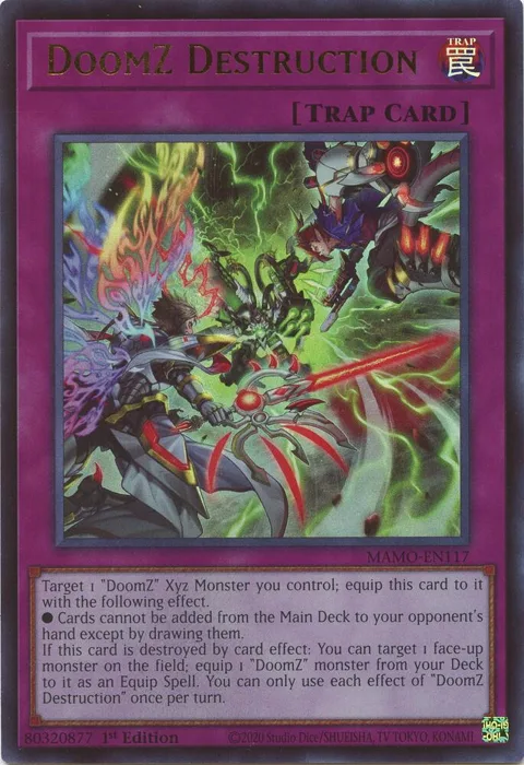 DoomZ Destruction MAMO-EN117 Yu-Gi-Oh card from Magnificent Monsters