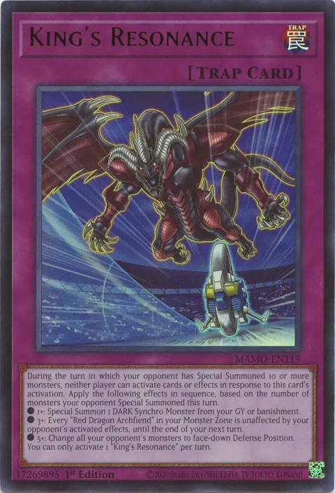 King's Resonance MAMO-EN119 Yu-Gi-Oh card from Magnificent Monsters