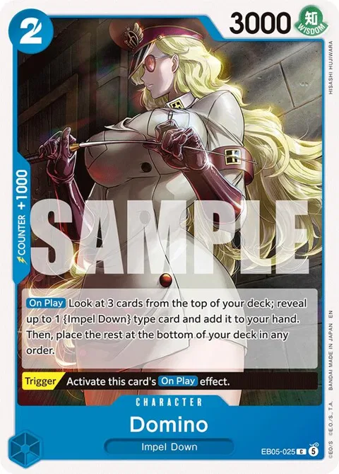 Domino EB05-025 One Piece card from Extra Booster: One Piece Heroines Edition Vol. 2