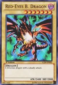 Red-Eyes B. Dragon LCJW-EN003 Yu-Gi-Oh card from Legendary Collection 4: Joey's World
