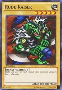 Rude Kaiser LCJW-EN004 Yu-Gi-Oh card from Legendary Collection 4: Joey's World
