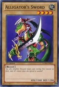 Alligator's Sword LCJW-EN012 Yu-Gi-Oh card from Legendary Collection 4: Joey's World