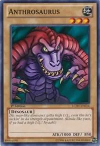 Anthrosaurus LCJW-EN016 Yu-Gi-Oh card from Legendary Collection 4: Joey's World
