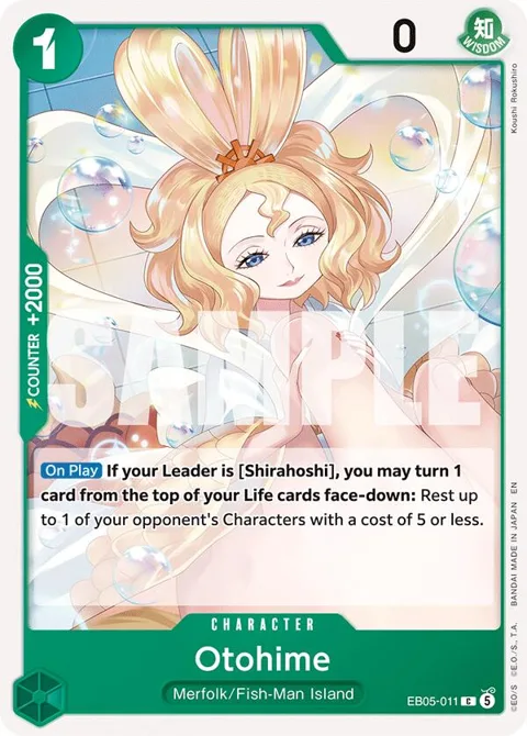 Otohime EB05-011 One Piece card from Extra Booster: One Piece Heroines Edition Vol. 2