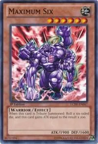 Maximum Six LCJW-EN047 Yu-Gi-Oh card from Legendary Collection 4: Joey's World
