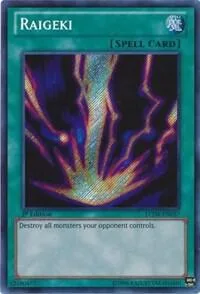 Raigeki LCJW-EN057 Yu-Gi-Oh card from Legendary Collection 4: Joey's World