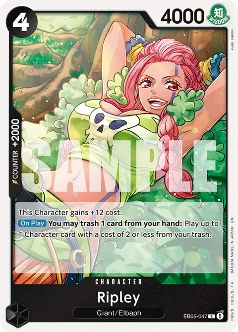 Ripley EB05-047 One Piece card from Extra Booster: One Piece Heroines Edition Vol. 2
