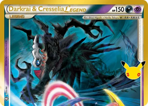 Darkrai & Cresselia Legend Top #99/102 Holofoil Pokémon card from 30th Celebration Classic Collection