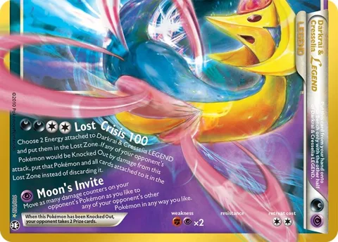 Darkrai & Cresselia Legend Bottom #100/102 Holofoil Pokémon card from 30th Celebration Classic Collection