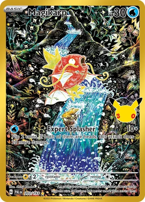 Magikarp #203/193 Holofoil Pokémon card from 30th Celebration Classic Collection
