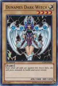 Dunames Dark Witch LCJW-EN084 Yu-Gi-Oh card from Legendary Collection 4: Joey's World