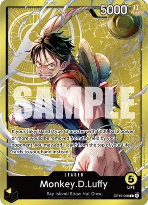 Monkey.D.Luffy Luffy Deck OP15-098 One Piece card from Set Sail Deck Set