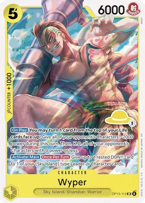 Wyper Luffy Deck OP15-114 One Piece card from Set Sail Deck Set