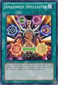 Amazoness Spellcaster LCJW-EN100 Yu-Gi-Oh card from Legendary Collection 4: Joey's World