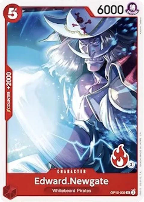 Edward.Newgate Ace Deck OP12-002 One Piece card from Set Sail Deck Set