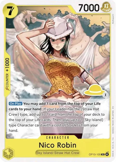 Nico Robin Luffy Deck OP15-109 One Piece card from Set Sail Deck Set