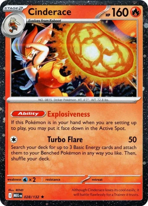 Cinderace - 028/132 Cosmos Holo #028/132 Holofoil Pokémon card from Blister Exclusives
