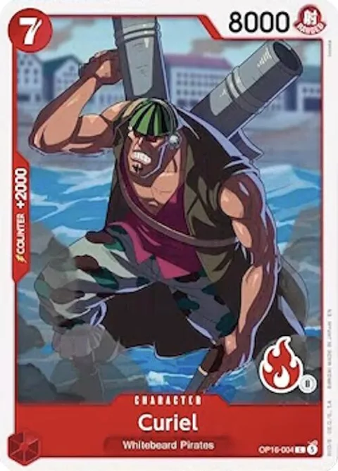 Curiel Ace Deck OP16-004 One Piece card from Set Sail Deck Set