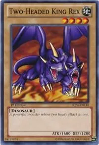 Two-Headed King Rex LCJW-EN140 Yu-Gi-Oh card from Legendary Collection 4: Joey's World